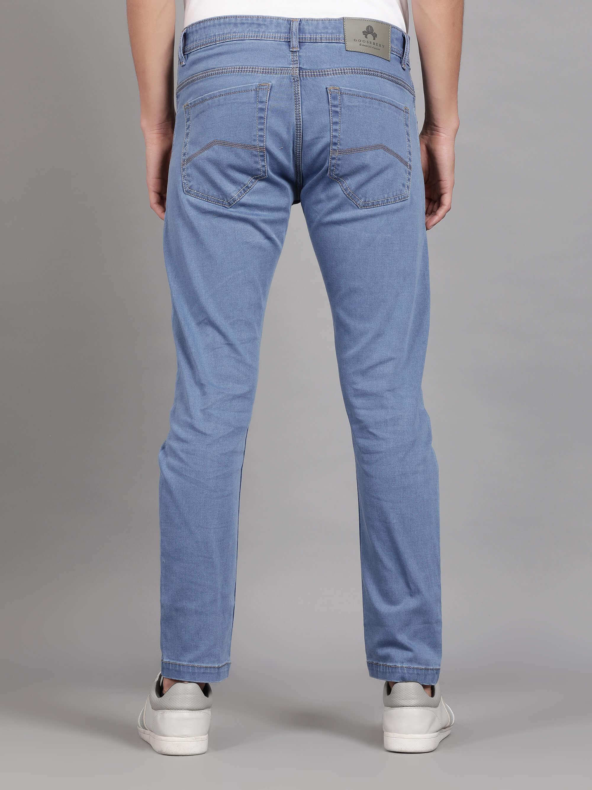 Buy Men Blue Dark Slim Fit Jeans Online - 780118 | Louis Philippe